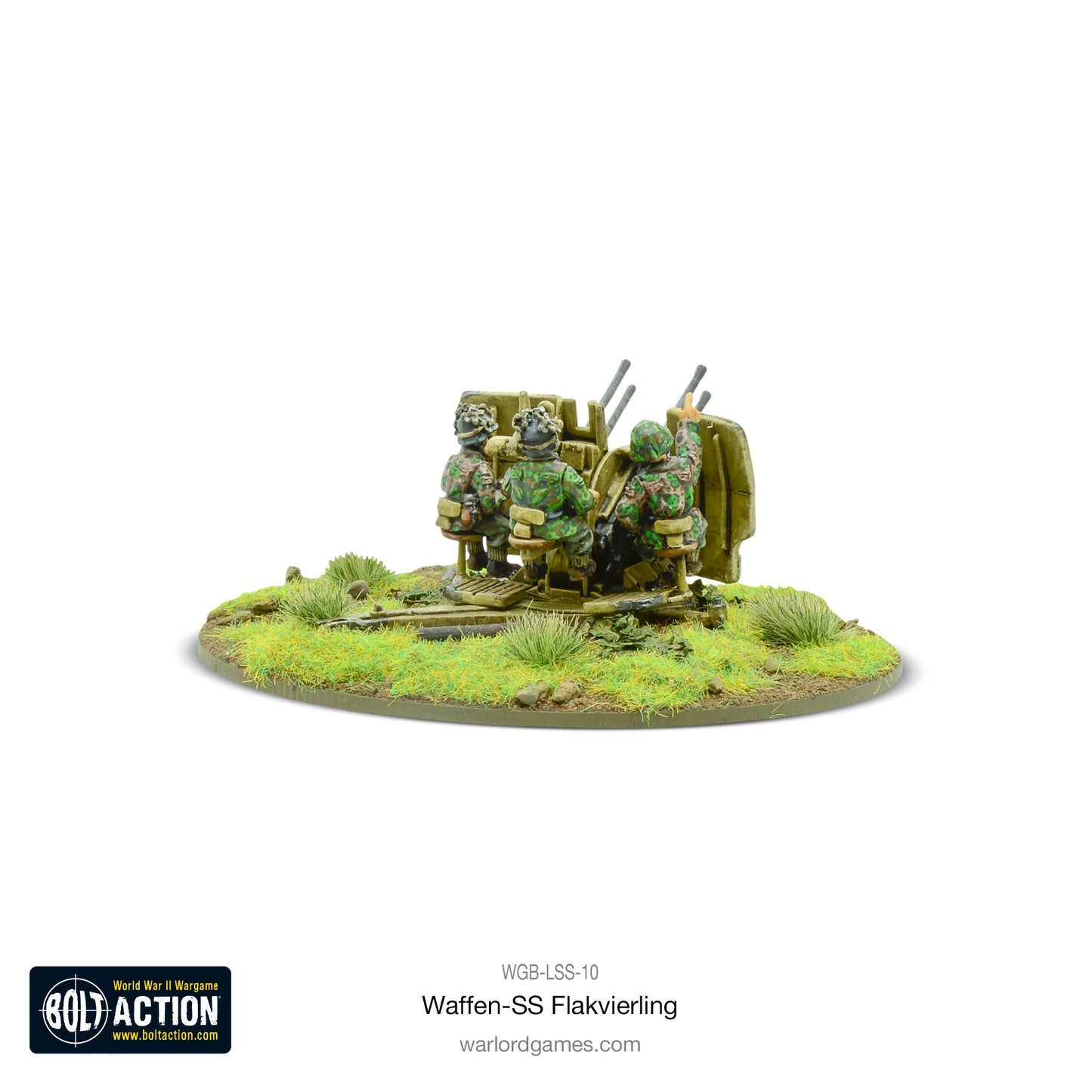 Bolt Action: German - Waffen-SS 20mm Flakvierling 38 AA-gun (1943-45)