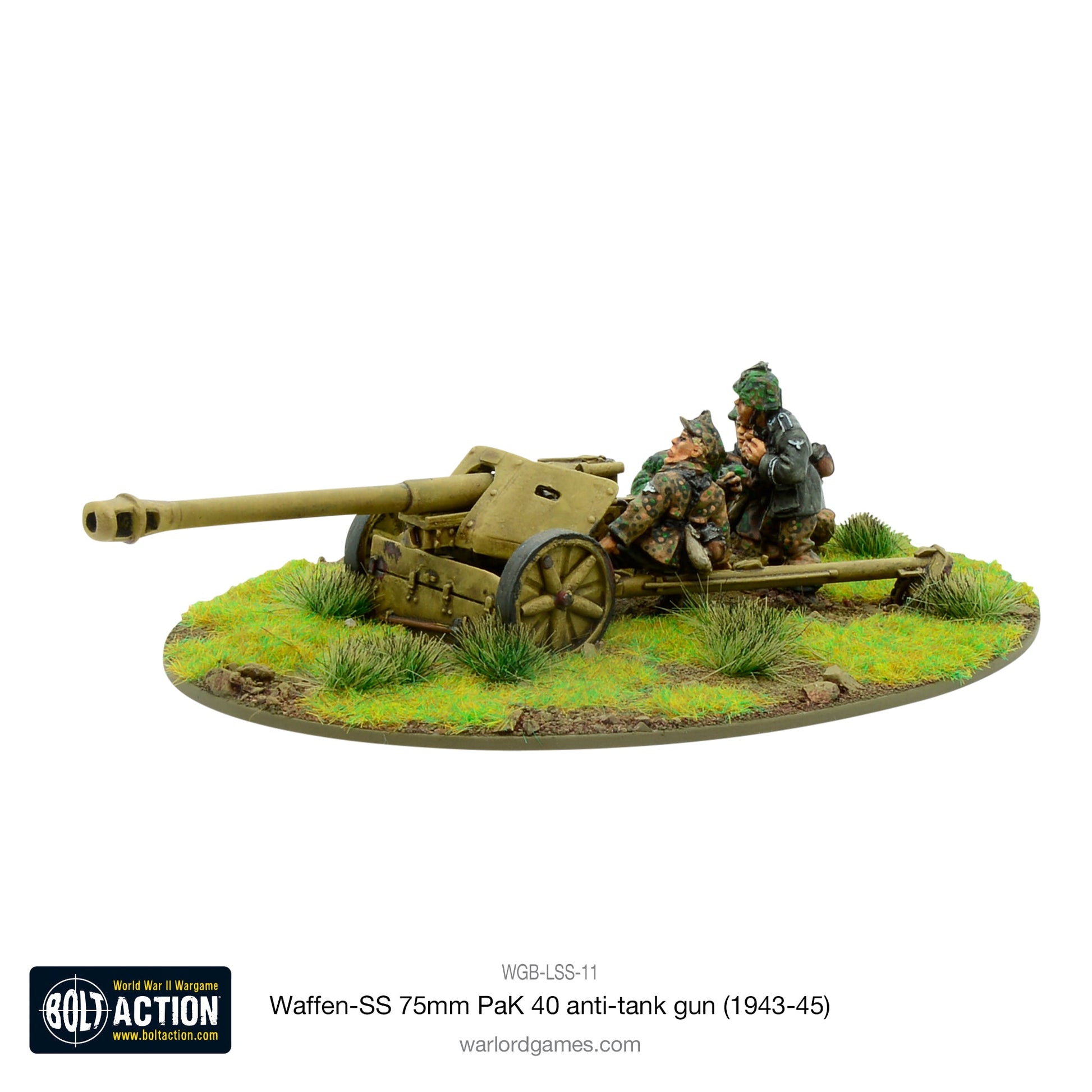 Bolt Action: German - Waffen-SS 75mm PaK 40 anti-tank gun (1943-45)