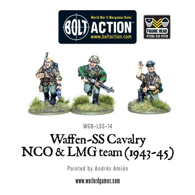 Bolt Action: German - Waffen SS Cavalry NCO & LMG 1942-45