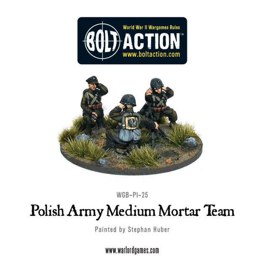 Bolt Action: Polish Army medium mortar team