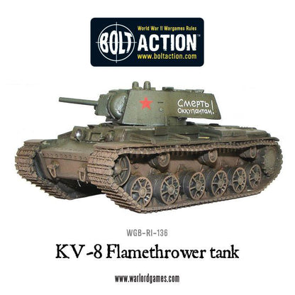 Achtung Panzer!: Soviet Tanks - KV-8 flamethrower tank