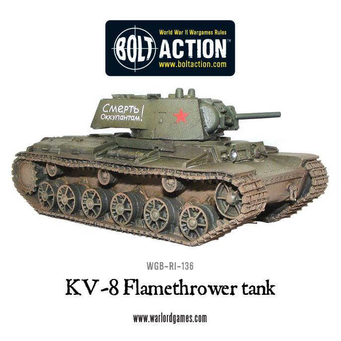 Achtung Panzer!: Soviet Tanks - KV-8 flamethrower tank