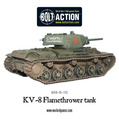 Achtung Panzer!: Soviet Tanks - KV-8 flamethrower tank