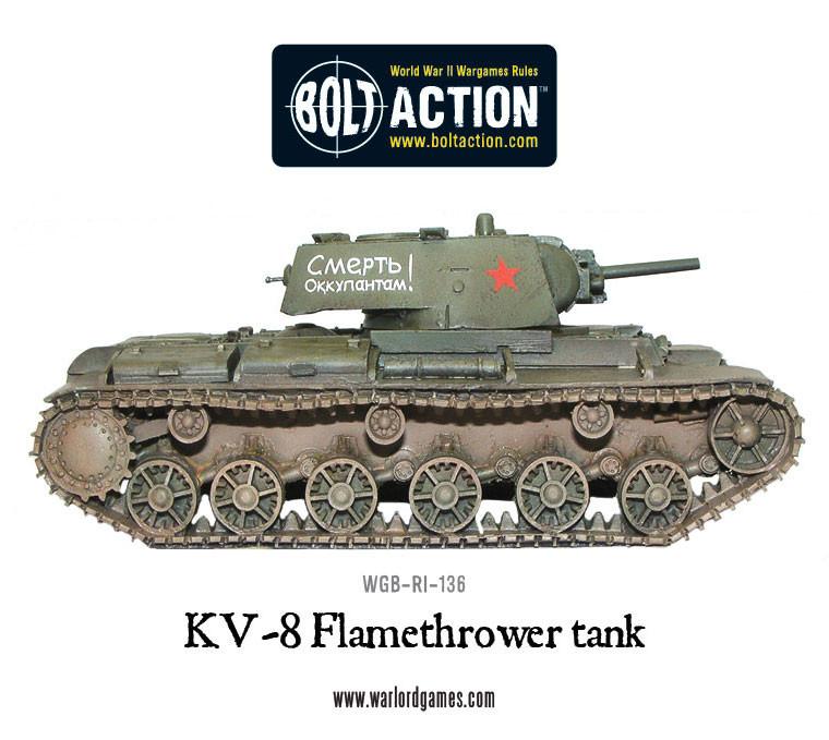 Achtung Panzer!: Soviet Tanks - KV-8 flamethrower tank