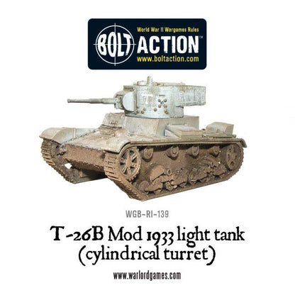 Bolt Action: T-26B Mod 1933 light tank (cylindrical turret)