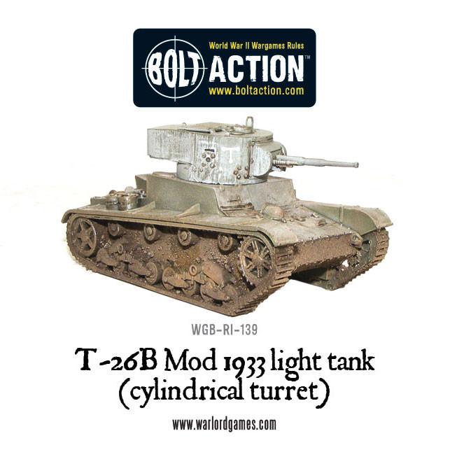 Bolt Action: T-26B Mod 1933 light tank (cylindrical turret)