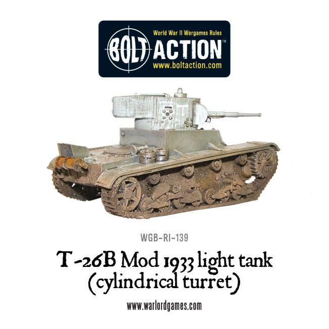 Bolt Action: T-26B Mod 1933 light tank (cylindrical turret)