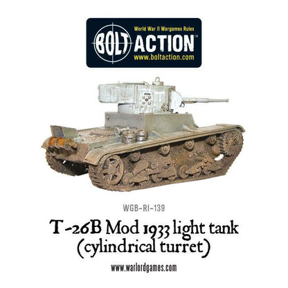 Bolt Action: T-26B Mod 1933 light tank (cylindrical turret)