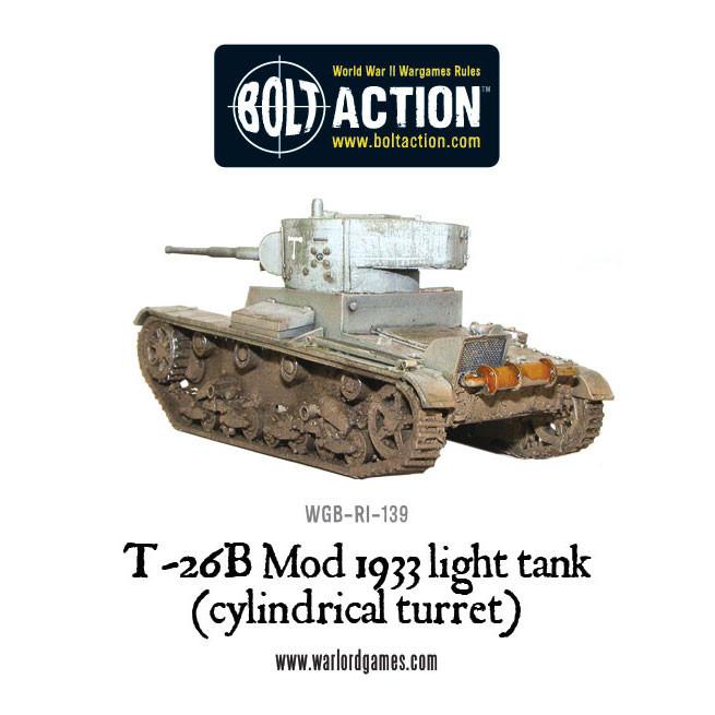Bolt Action: T-26B Mod 1933 light tank (cylindrical turret)
