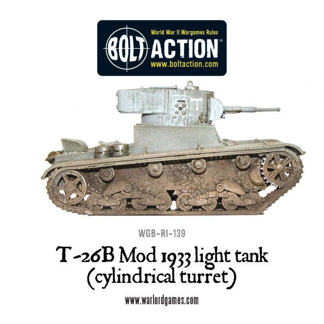 Bolt Action: T-26B Mod 1933 light tank (cylindrical turret)