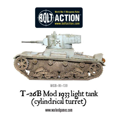 Bolt Action: T-26B Mod 1933 light tank (cylindrical turret)