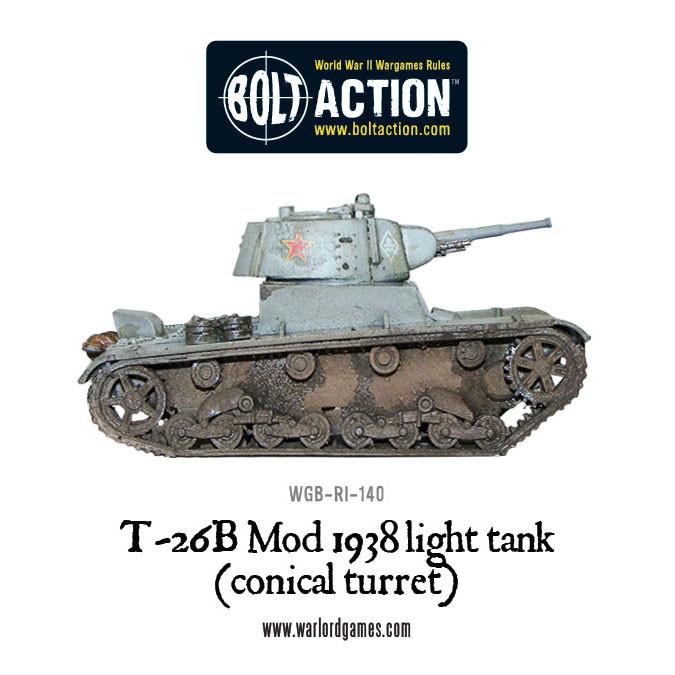 Bolt Action: T-26B Mod 1938 light tank (conical turret)