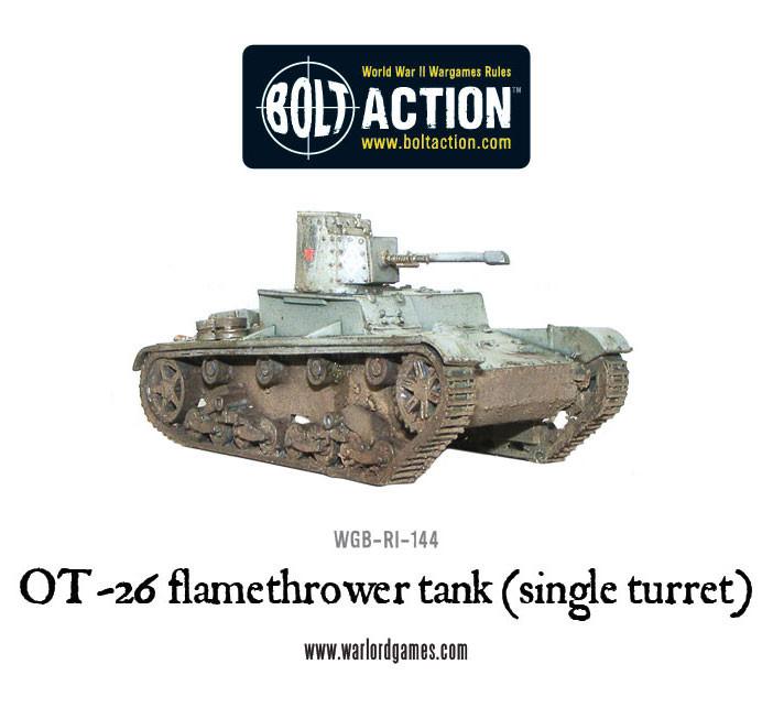 Bolt Action: OT-26 flamethrower tank (single turret)