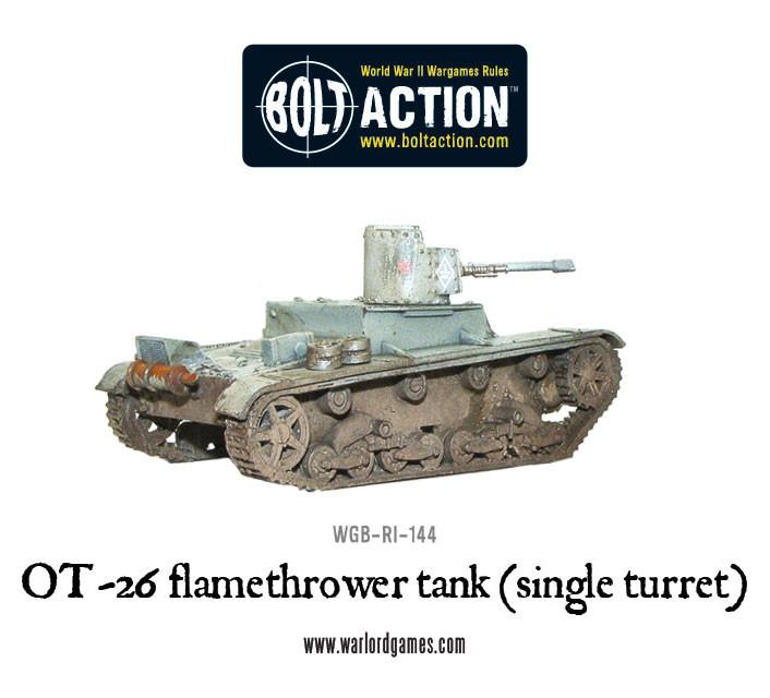 Bolt Action: OT-26 flamethrower tank (single turret)