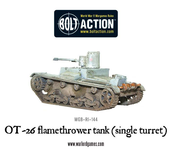 Bolt Action: OT-26 flamethrower tank (single turret)