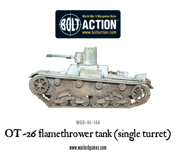 Bolt Action: OT-26 flamethrower tank (single turret)