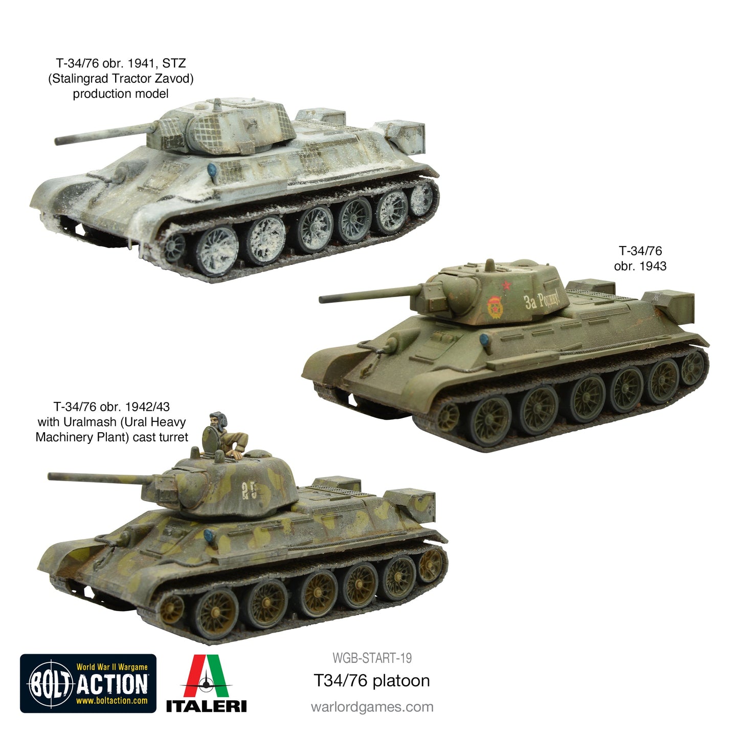Achtung Panzer!: Soviet Tanks - Soviet T34/76 platoon