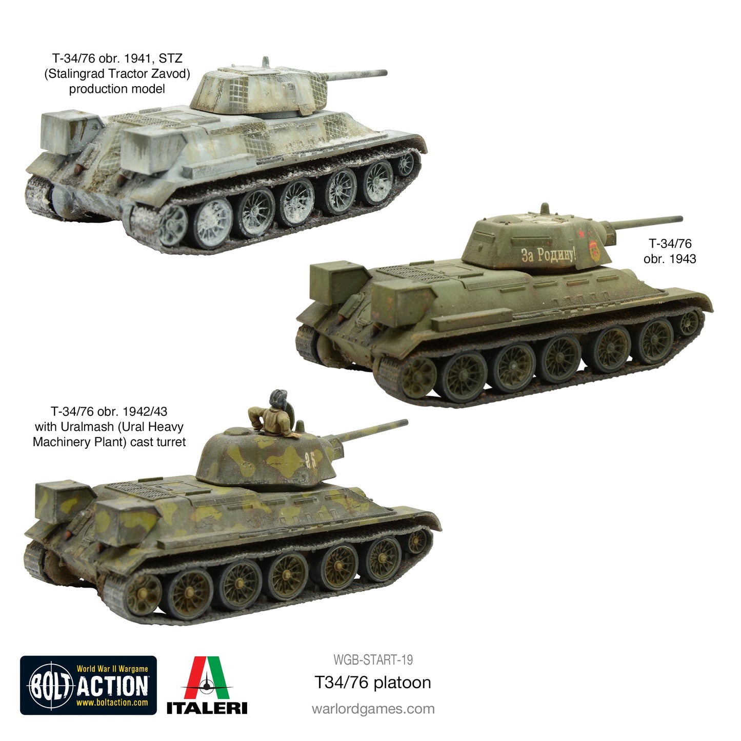Achtung Panzer!: Soviet Tanks - Soviet T34/76 platoon