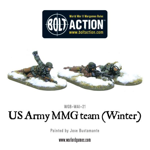 Bolt Action: USA - US Army MMG team (Winter) - Prone