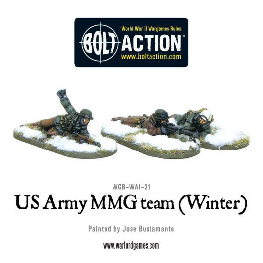Bolt Action: USA - US Army MMG team (Winter) - Prone