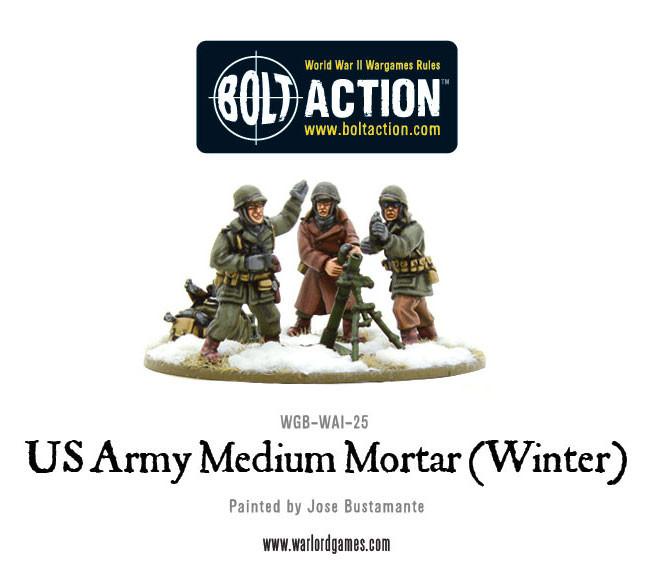 Bolt Action: USA - US Army Medium Mortar (Winter)