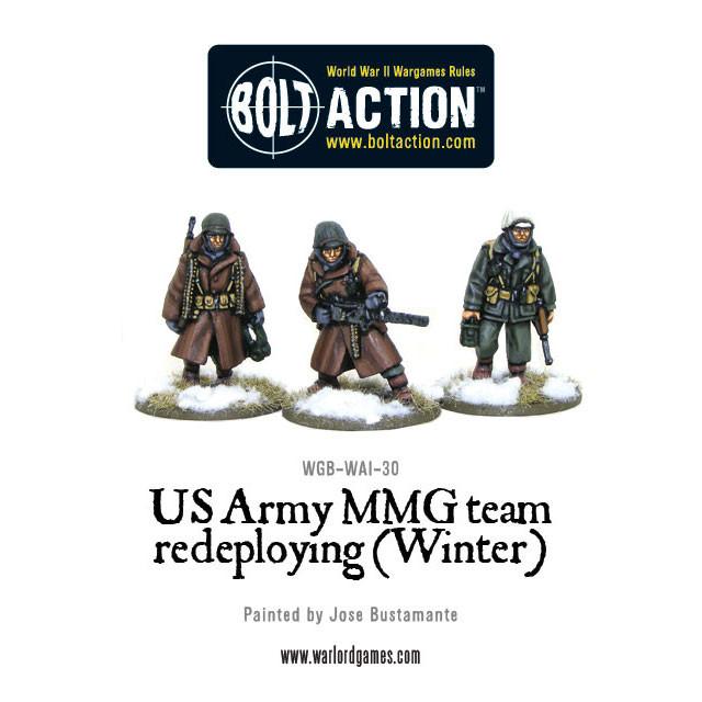 Bolt Action: USA - US Army MMG team (Winter) - Redeploying