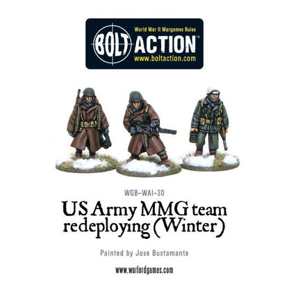 Bolt Action: USA - US Army MMG team (Winter) - Redeploying
