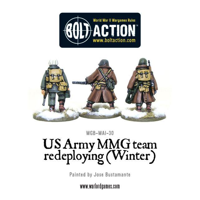 Bolt Action: USA - US Army MMG team (Winter) - Redeploying