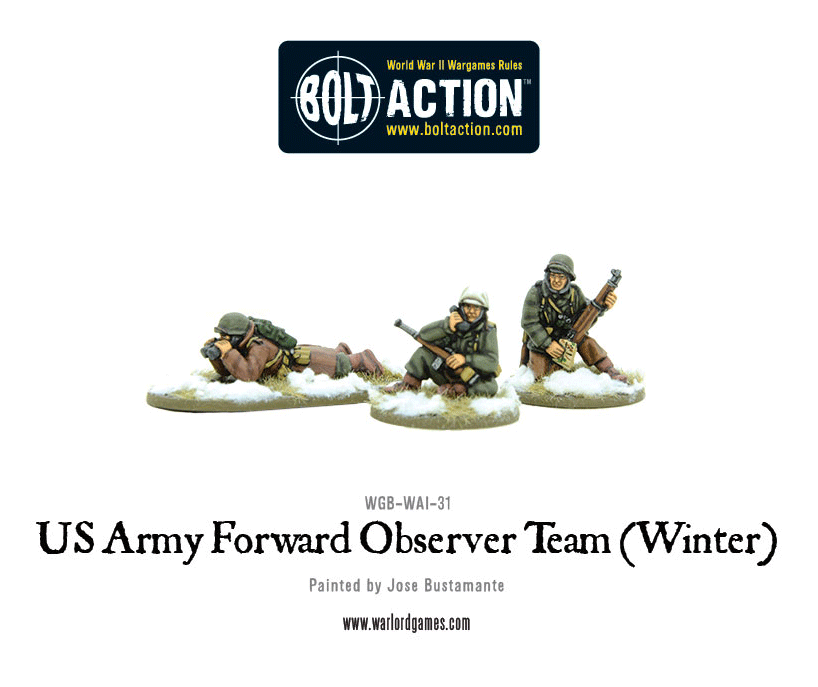 Bolt Action: USA - US Army Forward Observer team (Winter)