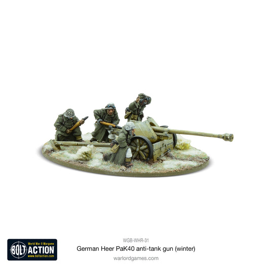 Bolt Action: German - German Heer 75mm Pak 40 anti-tank gun (Winter)