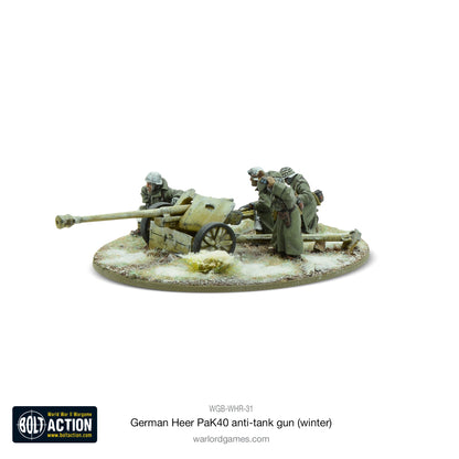 Bolt Action: German - German Heer 75mm Pak 40 anti-tank gun (Winter)