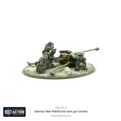 Bolt Action: German - German Heer 75mm Pak 40 anti-tank gun (Winter)