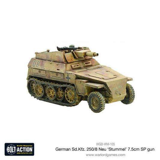 Bolt Action: German - Sd.Kfz 250/8 Neu 'Stummel' 7.5cm SP gun