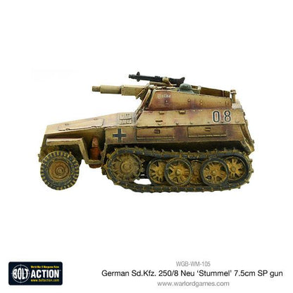 Bolt Action: German - Sd.Kfz 250/8 Neu 'Stummel' 7.5cm SP gun