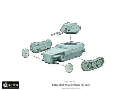 Bolt Action: German - Sd.Kfz 250/9 Neu 2cm Recce half track