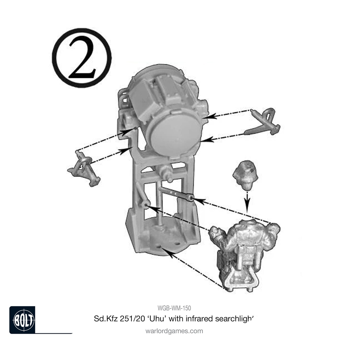 Bolt Action: German - Sd.Kfz 251/20 Uhu with infra-red searchlight