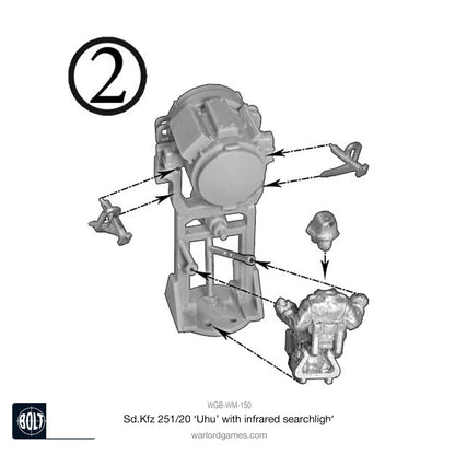 Bolt Action: German - Sd.Kfz 251/20 Uhu with infra-red searchlight
