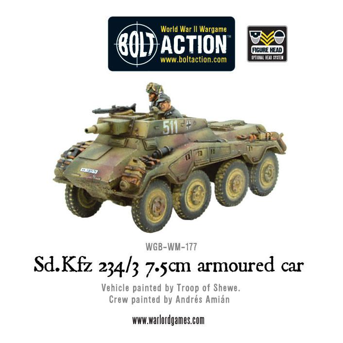 Bolt Action: German - Sd.Kfz 234/3 7.5cm armoured car