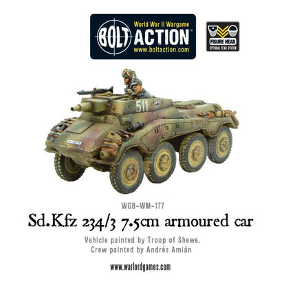 Bolt Action: German - Sd.Kfz 234/3 7.5cm armoured car