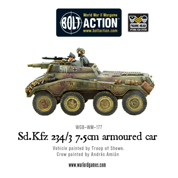 Bolt Action: German - Sd.Kfz 234/3 7.5cm armoured car
