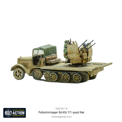 Bolt Action: German - Fallschirmjager Sd.Kfz 7/1 quad FlaK