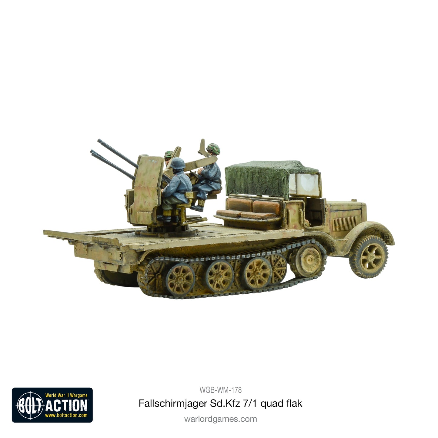 Bolt Action: German - Fallschirmjager Sd.Kfz 7/1 quad FlaK