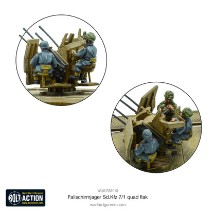 Bolt Action: German - Fallschirmjager Sd.Kfz 7/1 quad FlaK