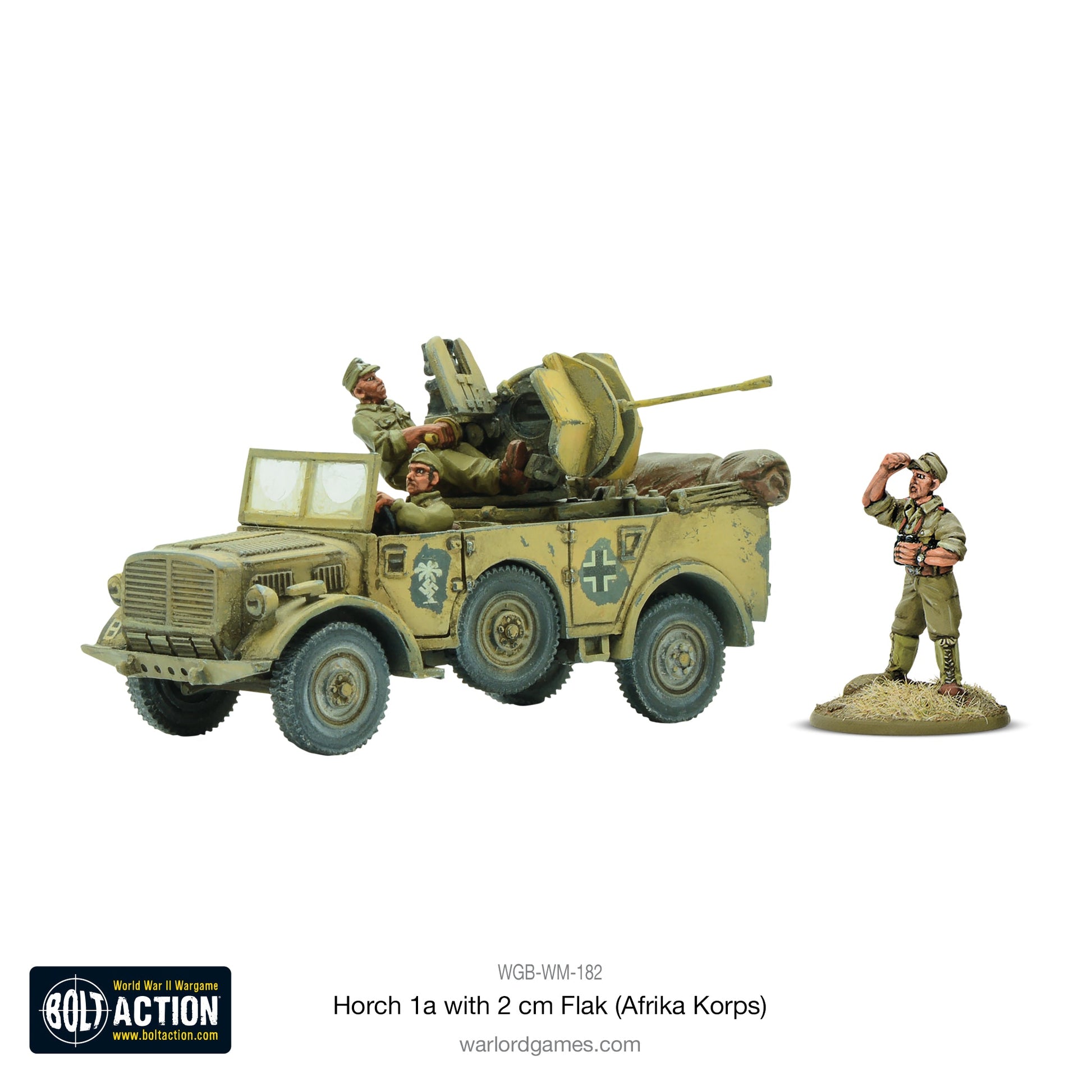 Bolt Action: German - Horch 1a with 2cm Flak (Afrika Korps)