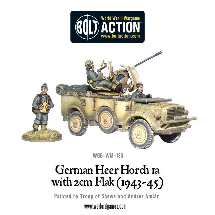 Bolt Action: German - Horch 1a with 2cm Flak (Heer 1943-45)