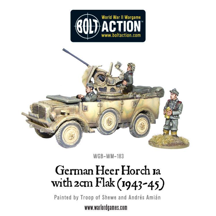 Bolt Action: German - Horch 1a with 2cm Flak (Heer 1943-45)