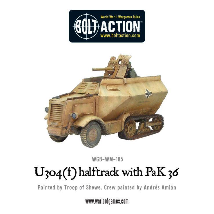 Bolt Action: German - U304(f) halftrack with PaK 36