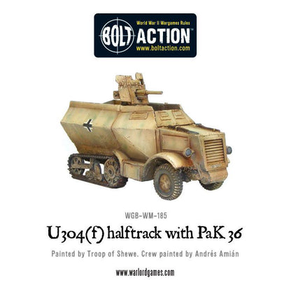 Bolt Action: German - U304(f) halftrack with PaK 36