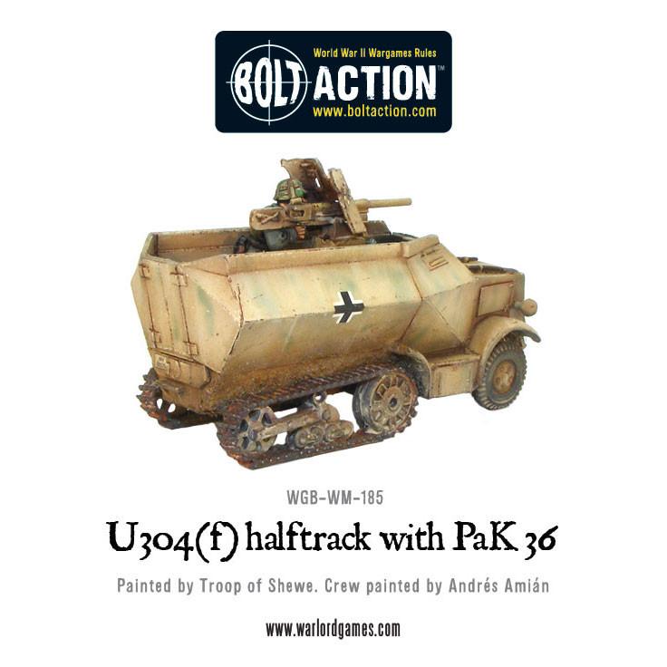 Bolt Action: German - U304(f) halftrack with PaK 36