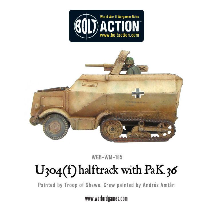 Bolt Action: German - U304(f) halftrack with PaK 36